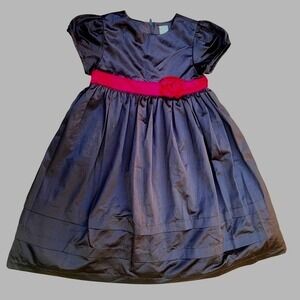 Gymboree Holiday Brown Satin Party Dress Size 8 Holiday Traditions